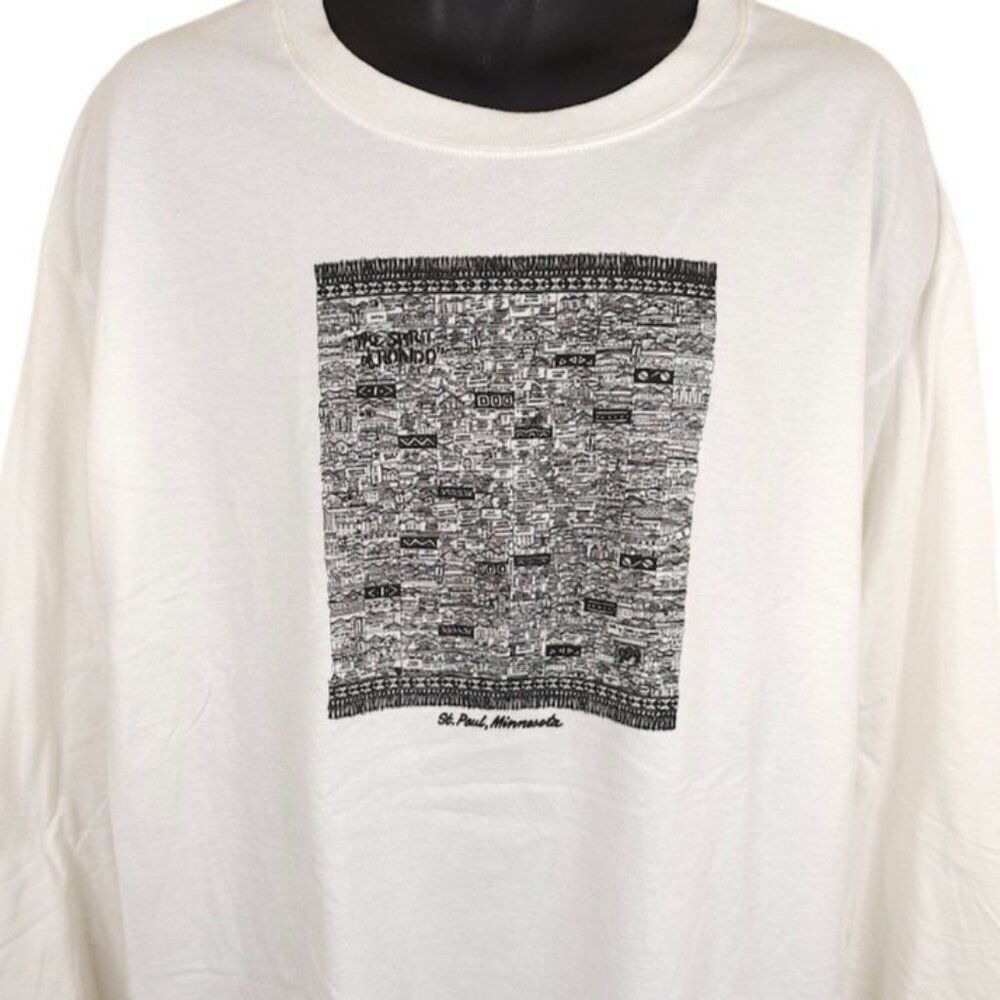 St Paul Minnesota T Shirt Mens Size XL White Spirit Of Rondo Art Tee